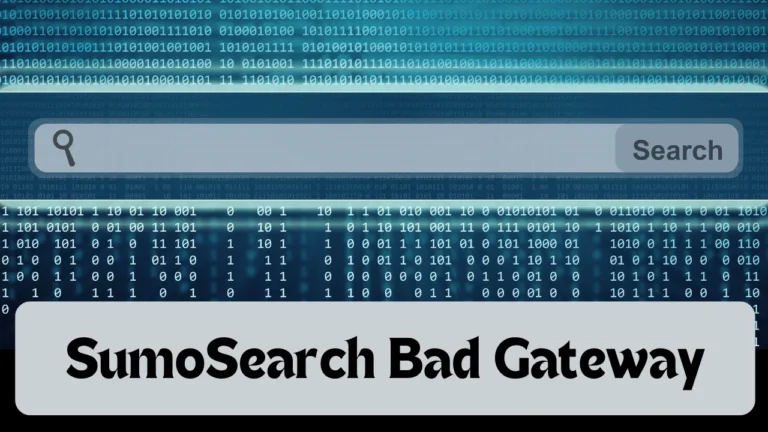 SumoSearch Bad Gateway