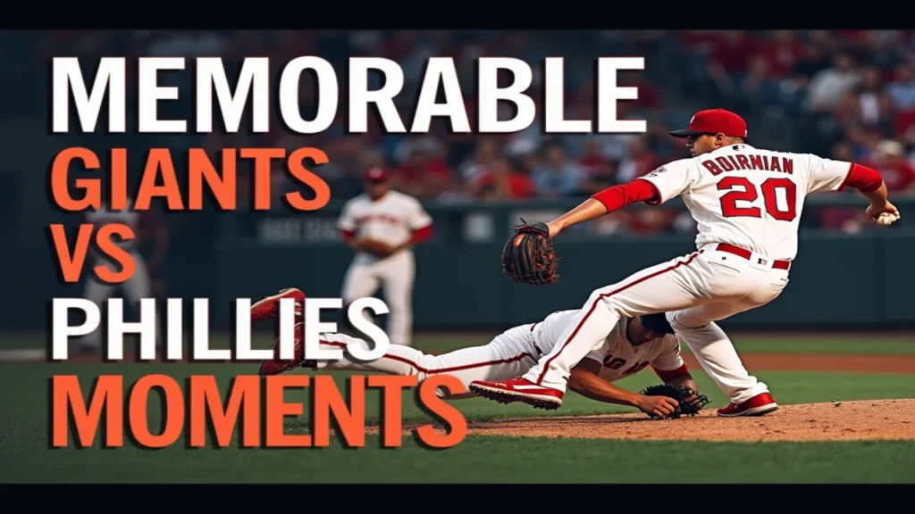 Memorable Giants vs Phillies Moments