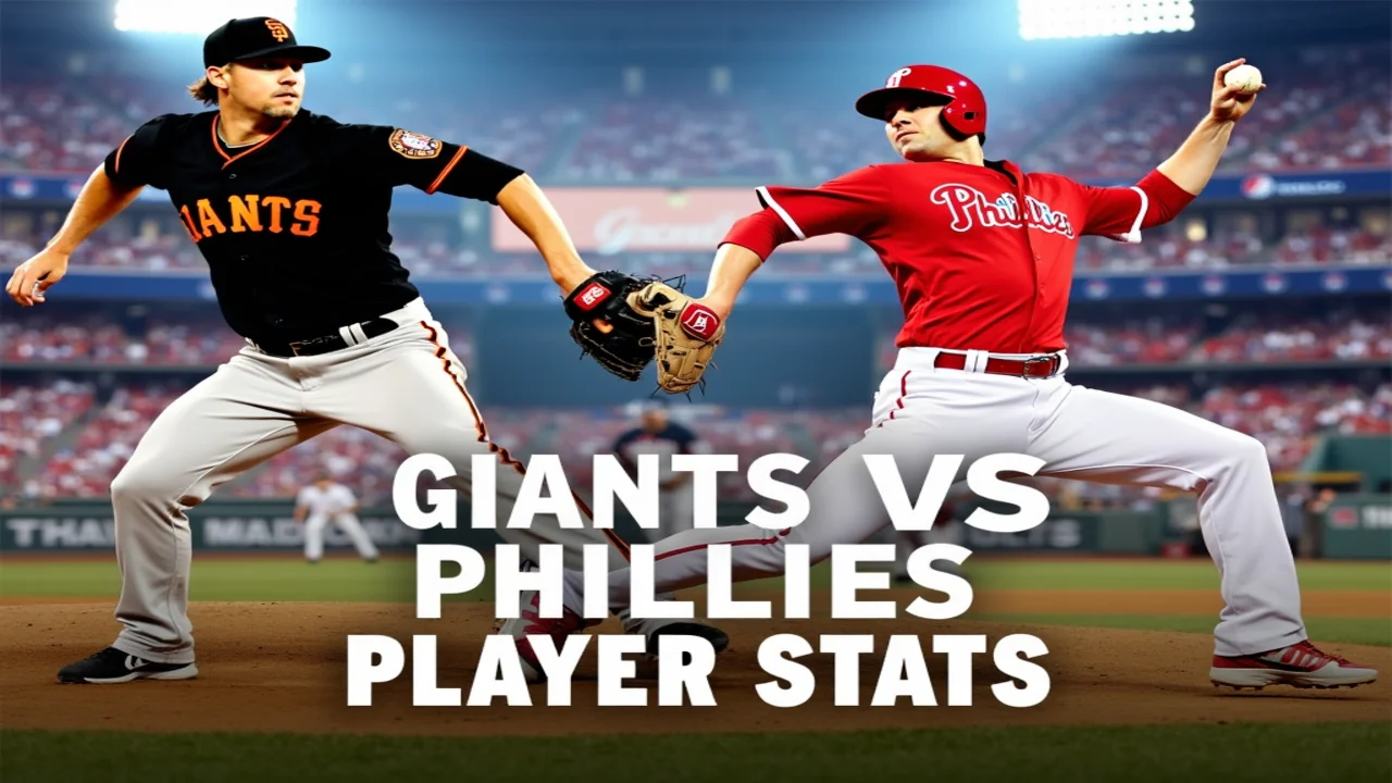 San Francisco Giants vs Phillies Match Player Stats